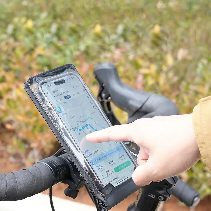360回転防水オートバイハンドルバーマウント自転車携帯電話ホルダー