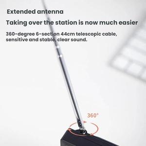 <span class=keywords><strong>Radio</strong></span> numérique FM portable personnalisée, large gamme <span class=keywords><strong>de</strong></span> chaînes, haut-parleur intégré, batterie, écran LCD large, <span class=keywords><strong>radio</strong></span> Internet - Product Image 5