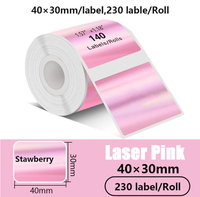 50*30 40*30mm carré Laser autocollant pour Phomemo M110 M220 M200 E210 P50 auto-adhésif thermique étiquette rouleau de haute qualité