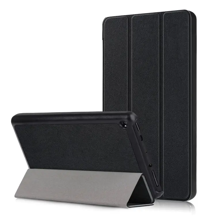 Factory wholesale luxury leather Magnetic PC protective tablet Cover for 2019 amazon kindle fire 7 case