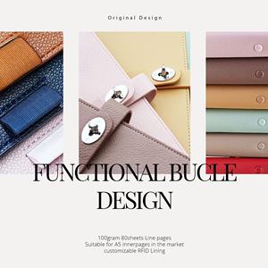 Гибкий минимальный заказ: блокнот-органайзер формата А5/А6 из искусственной кожи с кольцевым механизмом, возможностью нанесения логотипа, NFC-наклейкой, для офиса и бизнеса, на кольцах, с отрывными листами - Product Image 2