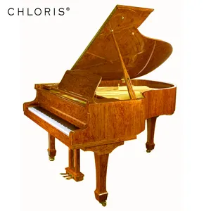 ブビンガカラーミュージックピアノを備えたグランドピアノHg186