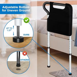 Tragbare Edelstahl-Bettgitter - Patienten-Sicherheitsgriff für häusliche Pflege & Rehabilitationstherapie - Product Image 1