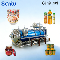 Système de stérilisation alimentaire commercial avec protection contre la surpression, autoclave à pulvérisation d'eau statique pour bocaux en verre et contenants en plastique