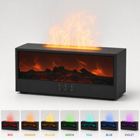 Diffuseur d'arômes ODIS pour cheminée, ultrasonique, flamme simulée 3D, humidificateur à brume froide, huile essentielle, veilleuse pour la maison, la chambre à coucher