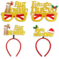 Lunettes fantaisie de Noël, accessoire festif pour événements de fin d'année au bureau, activités de Noël pour enfants et remplisseurs de sacs cadeaux