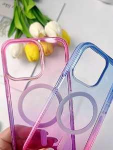 Étui magnétique résistant à l'usure pour iPhone 13 <span class=keywords><strong>Mini</strong></span> avec bord en TPE, airbag, cadre de protection de l'objectif surélevé et design de poche - Product Image 2