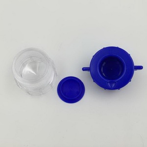 Triturador de <span class=keywords><strong>Pastillas</strong></span> Redondo con Tapa Azul y Logotipo Personalizado, Mini Triturador de <span class=keywords><strong>Pastillas</strong></span> de Plástico, Venta Caliente - Product Image 2