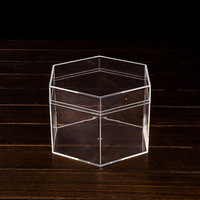 Boîte en plastique transparente polyédrique avec couvercle, cadeau de fête haut de gamme, cadeau de mariage, emballage de bonbons, boîte cadeau souvenir