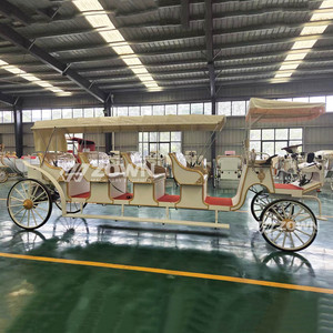 รถม้าไฟฟ้าดีไซน์หรูหราแบบวินเทจ ยอดขายดีที่สุด เหมาะสำหรับงานแต่งงาน รถลีมูซีนซินเดอเรลล่า สำหรับการเที่ยวชมสถานที่ - Product Image 2