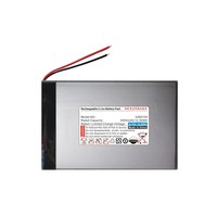 3.7v 3500 माया 3369105 2 तारों की बहुलक आयन बैटरी टैबलेट पीसी स्पीकर L388
