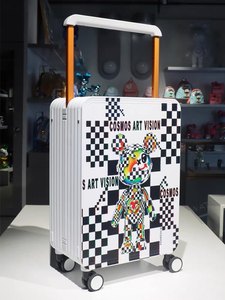 स्टार भालू नया ट्रोली केस राष्ट्रीय ज्वार सार्वभौमिक पहिया सामान 20 इंच का बोअरबोर्ड एल्यूमीनियम सूटकेस टीसा लॉक ड्रॉबर - Product Image 3