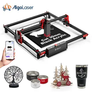 Máquina de láser de impresión de grabado de madera CNC portátil Algolaser 10W. Mini máquinas de corte por láser de acrílico DIY 3D