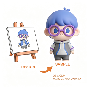 Muñeco de Personaje de Dibujos Animados de PVC Personalizado, OEM ODM, Diseño Artístico Personalizado, Modelo Coleccionable, Nuevo en Caja, Ecológico, CE EN71 CPC - Product Image 1