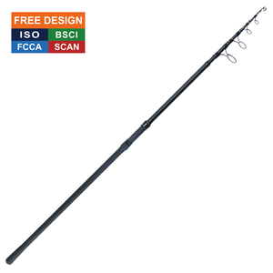 Caña de pescar de carpa telescópica personalizada con certificación ISO BSCI, fabricante OEM de 6 secciones, tubo de carbono Nano de 24T - Product Image 1