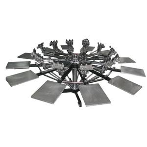 Impresora de Serigrafía Manual de Alta Calidad con 10 Colores y Rotación Precisa para Prendas de Vestir - Product Image 6