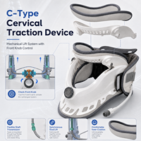 Appareil de traction cervicale électrique certifié CE, directement de l'usine BOAN, avec pression d'air réglable, support en plastique, batterie intégrée 1
