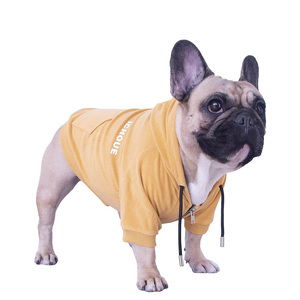 Qiqu Proveedor Personalizado, Nuevo Diseño Exclusivo, Ropa de Lujo para Perros Bulldog Franceses, Sudadera con Capucha para Perros Medianos - Product Image 1