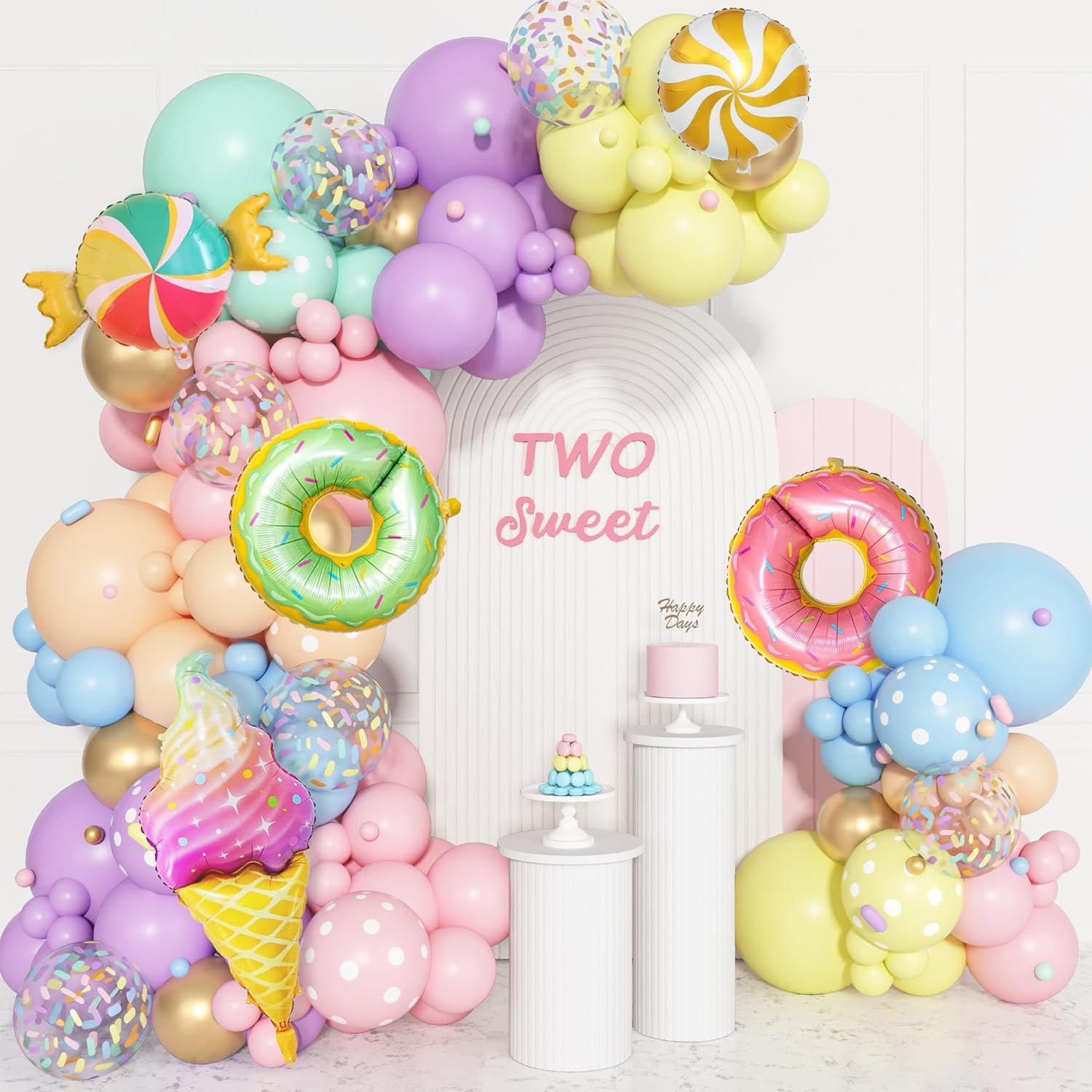 Cyinyin Wednesday Birthday Party Supplies, 32 PCS Birthday Party Decorations Set Include Banner Backdrop Balloons Cake Cupcake Toppers Kids Wednesday