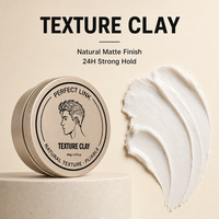 Argile capillaire ODM 100g, texture moyenne, tenue ferme, fini naturel, pâte lisse et étirable, redéfinissable pour des coiffures volumineuses et superposées