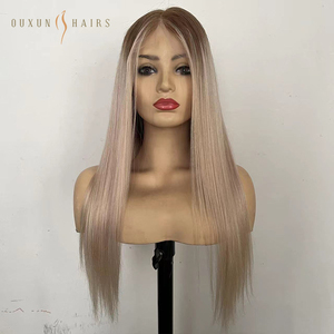 Peluca de cabello humano virgen de grado europeo Premium 13x6 Rubio ceniza Balayage Highlight HD Frontal de encaje transparente de larga duración - Product Image 6