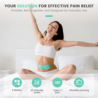 Vente flash : Masseur musculaire sans fil à 6 modes avec électrodes TENS/EMS, 20 niveaux d'intensité, charge Type C
