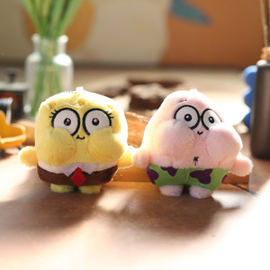 Lindo Doodle Bob Esponja Colgante Muñeco de Peluche Big Star Bag Llavero en Poliéster ODM Personalizable de Melody - Product Image 1