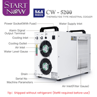 Refroidisseur d'eau industriel série S & A CW5200 CW5200AH CW5202TH 80W 150W dispositif de refroidissement de Tube Laser CO2 pour Machine à broche CNC
