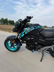 CFMOTOa CF125-3A ST BABOON Moto Mini Naked 125cc, Jantes Noires Cyan, Moto de Poche Légère pour les Déplacements en Ville - Product Image 3