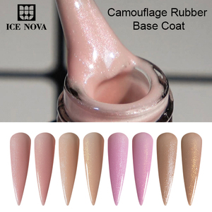 ICE NOVA Camouflage Caoutchouc Base Coat Glitter Manucures Françaises <span class=keywords><strong>Facile</strong></span> à Appliquer Enlever Forte Viscosité Densité Épaisse Forte Mise En Forme - Product Image 2