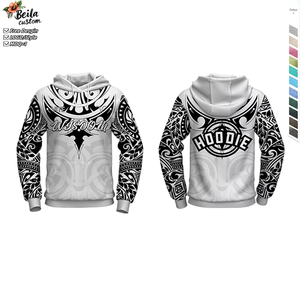Chandail à capuche <span class=keywords><strong>Maori</strong></span> personnalisé Vêtements commémoratifs Conception en gros Tatouage de Polynésie - Product Image 1