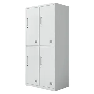 Steel Locker Cabinet Gym Cloth Storage Cabinet Locker Steel Wardrobe School Staff Metal Armario Casier