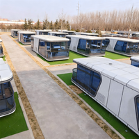 Installation rapide, hôtel-capsule préfabriqué de luxe en aluminium, Pod Casa Capsula Prefabricadas pour projets d'éco-resorts et de glamping