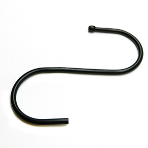 Jushang S-Hook Iron With Rubber Cover Anti-Rust Bathroom <b>Curtain</b> Wall Hook <b>For</b> <b>Kitchen</b> Patio Living Room - Product Image 1