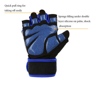 Gants de musculation demi-doigts personnalisés pour hommes et femmes 2026, néoprène de haute qualité, couleur unie, meilleur design - Product Image 4