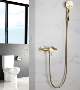 Juego de Ducha de Acero Inoxidable con Acabado Dorado Cepillado, Juego de Ducha de Lluvia, Duschen, Dusen, Ensemble De Douche, Chuveiro - Product Image 3