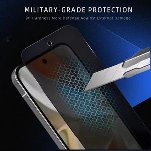 Protection d'écran en verre trempé anti-rayures avec déverrouillage par empreinte digitale 2.5D pour Google Pixel 9 <span class=keywords><strong>10</strong></span> 10A PRO XL - Product Image 4