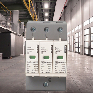 <span class=keywords><strong>Entrega</strong></span> rápida 2P SPD de alta capacidad 275V 385V Dispositivos de protección <span class=keywords><strong>contra</strong></span> sobretensiones Uso industrial comercial 1000V Voltaje nominal 3P 4P T1 T2 - Product Image 1