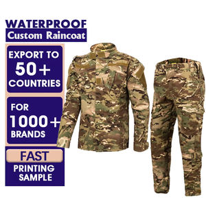 하이 퀄리티 통기성 사용자 정의 방수 위장 전술 유니폼 내구성 사냥 의류 바지와 재킷 카모 의류 남자 - Product Image 1