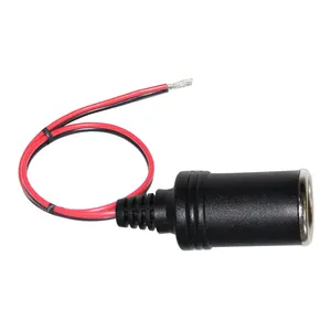 0.5m 1m 12V Car Extension Cord Cigarette Lighter Plug Female Socket To Open Wire Potable Cable
