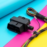 J1962 16-Pin Mini-Typ Kleiner 12/24V OBD-Steckverbinder Stecker auf Buchse OBD2-Adapter OEM Montiert für OBD-Diagnosekonverter