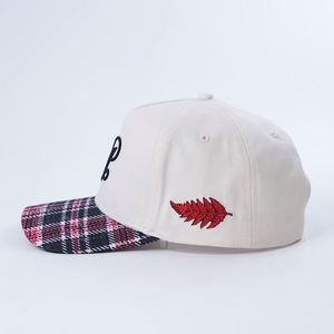 Gorra de Béisbol Personalizable con Logotipo Bordado en 3D, Dos Tonos, Ajustable, de Tela de Algodón para Exteriores, con Diseño de Rayas, de 5 Paneles - Product Image 3