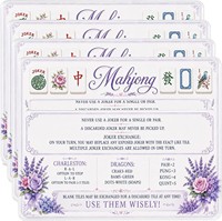 Lecteur de lignes de Mahjong en acrylique découpé au laser, ensemble de 4 pièces, règles américaines du Mahjong, accessoire de jeu éducatif pour débutants, design moderne pour