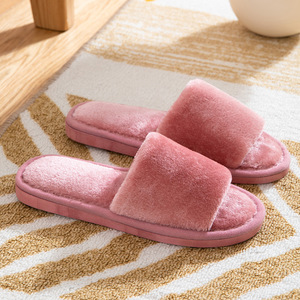 Femmes en peluche bout ouvert moelleux pour pantoufles Fruits imprimer anti-dérapant <span class=keywords><strong>hiver</strong></span> et automne maison Styles confort pour printemps automne - Product Image 4