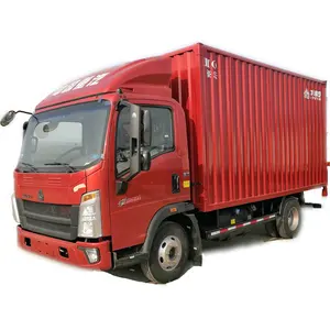 Optional color new 6 tyres diesel engine 3 ton howo container cargo truck
