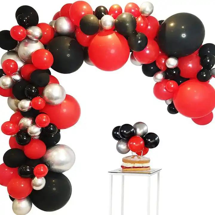 Wholesale Ensemble de ballons rouge et noir style arc, en latex, pour  mariage, anniversaire, fête de réception, cadeaux pour bébé, chaîne From  m.alibaba.com
