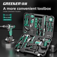Ensemble d'outils Llin, boîte à outils complète en acier au chrome-vanadium, batterie lithium-ion pour les réparations polyvalentes, électriciens