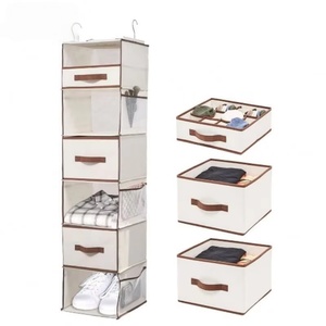 Estantes Colgantes Plegables Multiusos de Alta Calidad para Ropa y Zapatos, Organizador de Armario Colgante con Cajones - Product Image 1