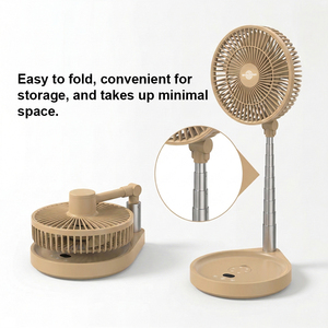 Ventilador <span class=keywords><strong>de</strong></span> Camping Eléctrico Recargable y Plegable con Control Remoto, Luces LED y Motor sin Escobillas - Ideal para Uso en Exteriores y Hoteles - Product Image 6