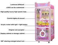 Machine à griffes automatique pour bonbons sucettes personnalisables, boîte à billets, machine à griffes surprise de carnaval, mini machine à griffes pour canards en caoutchouc